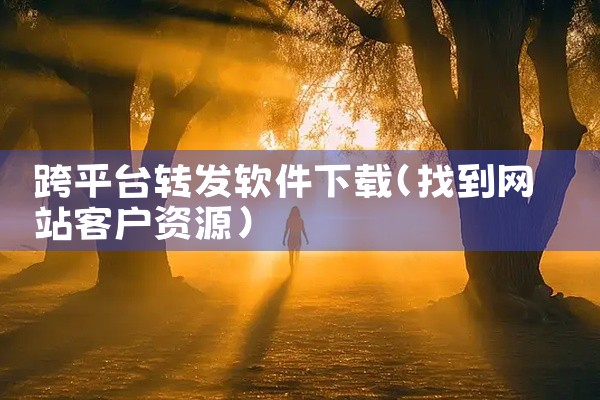 跨平台转发软件下载