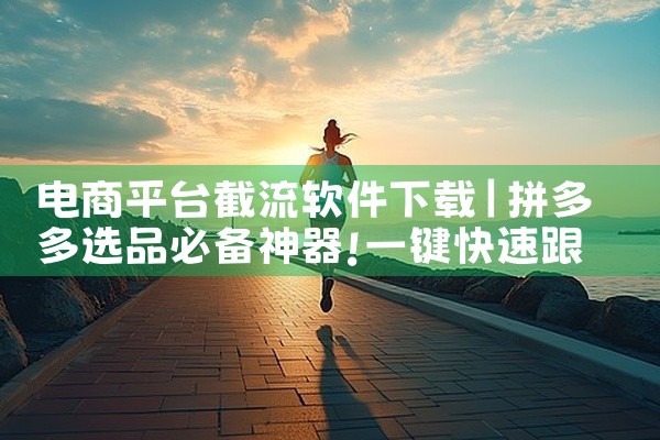 电商平台截流软件下载